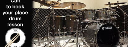 Sheffield drum lessons banner advert for drum lessons in Sheffield